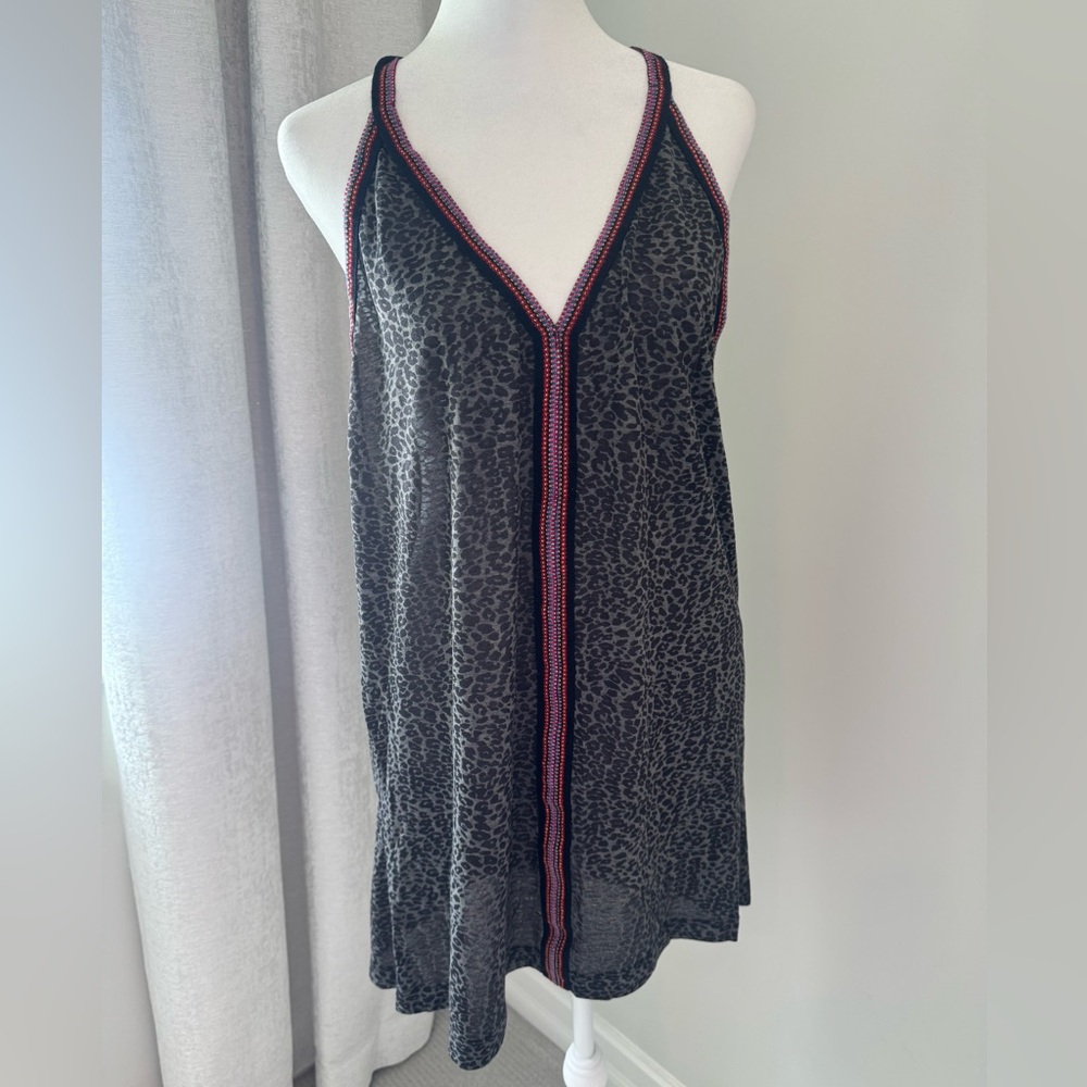 Pitusa Black Leopard Beach Coverup